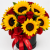 Box de Girasoles y Rosas