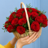 cesta de rosas